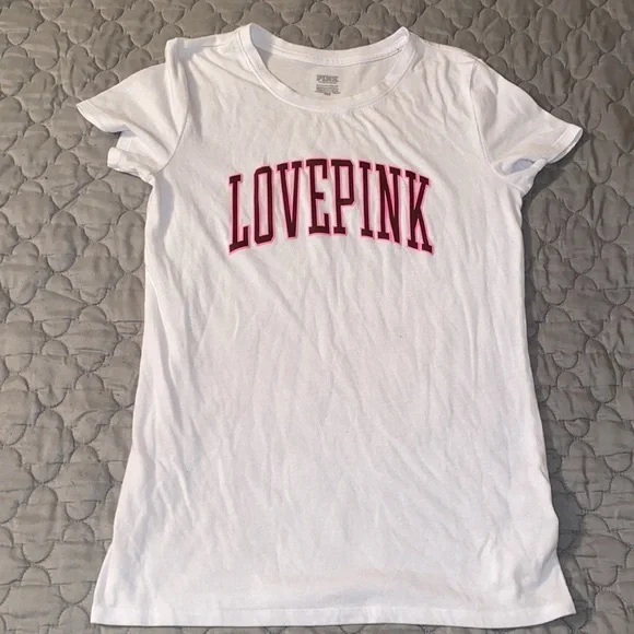 PINK Victoria's Secret Burgandy Sweatpants and Matching Logo Shirt - Picture 3 of 5